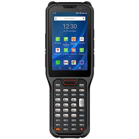 Терминал сбора данных Urovo RT40: Android 13 / 2.45 GHz / 8xCore CPU / Qualcomm SM 6115 / RAM 4 GB / ROM 64 GB / 4G / Zebra SE4770 / 4G / IP 68 / 435 g / 29 клавиш c рукояткой ACC-RT40S-GUN и ремешком ACC-RT40S-3-HSTRAP-B RT40S-13Q347704G29EU-HSTR-GUN