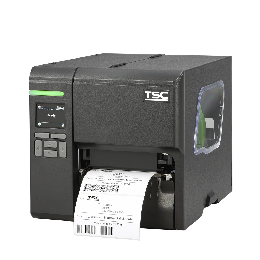 TSC Принтер ML340P, 300 dpi, 5 ips, WiFi slot-in, RS-232, USB 2.0, Ethernet, USB Host, 2.3" color LCD 99-080A006-0302