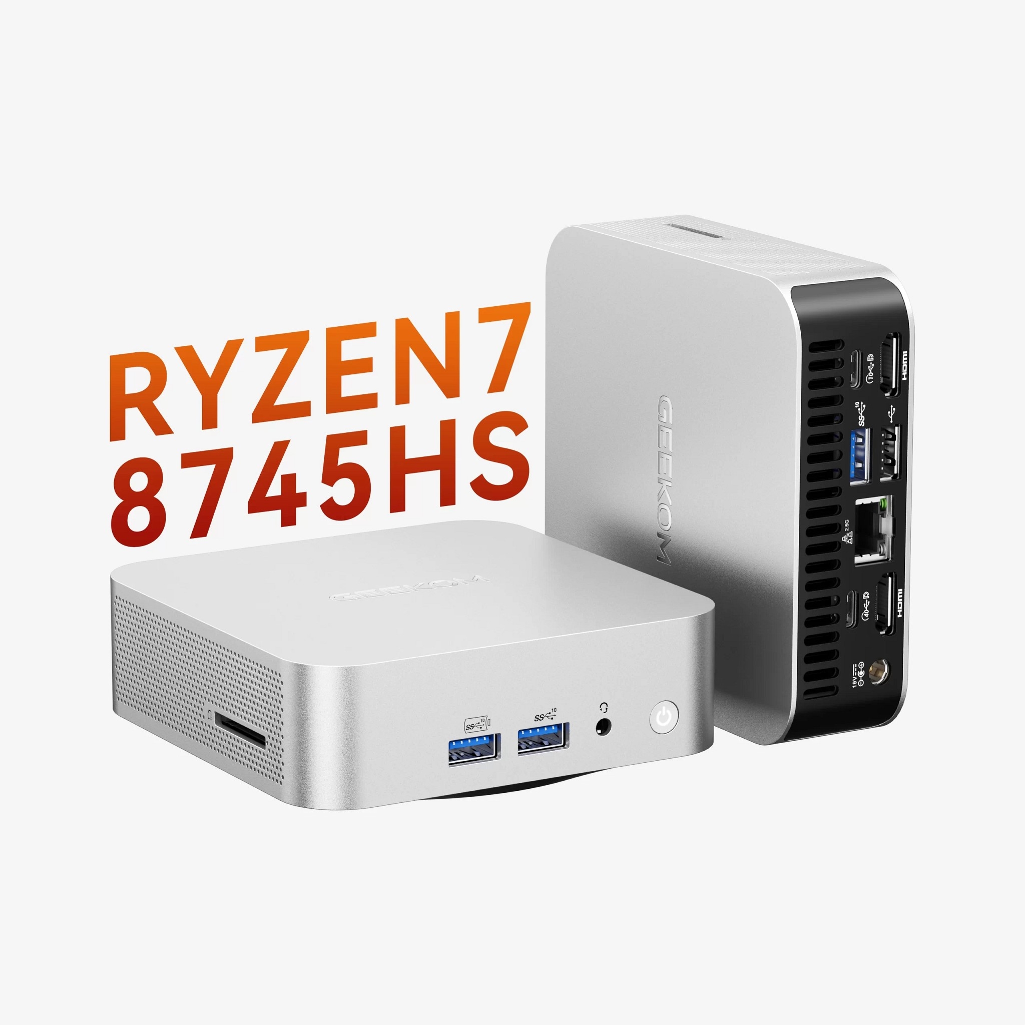 GEEKOM GMA8R78745HS -161-EU Мини ПК A8, GMA8R78745HS -161-EU, AMD Ryzen 7 8745HS, 16GB+1TB, WIN11 Pro