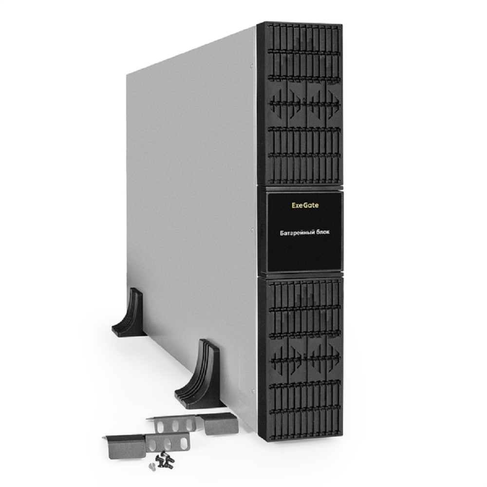 Exegate EX296984RUS Батарейный блок ExeGate PowerExpert BX-2U.192V.16S7Ah для ULS-575-6kVA/ULS-575-10kVA встроенные батареи 12V 7.2Ah - 16шт, Rackmount 2U/Tower, металлический корпус, Black