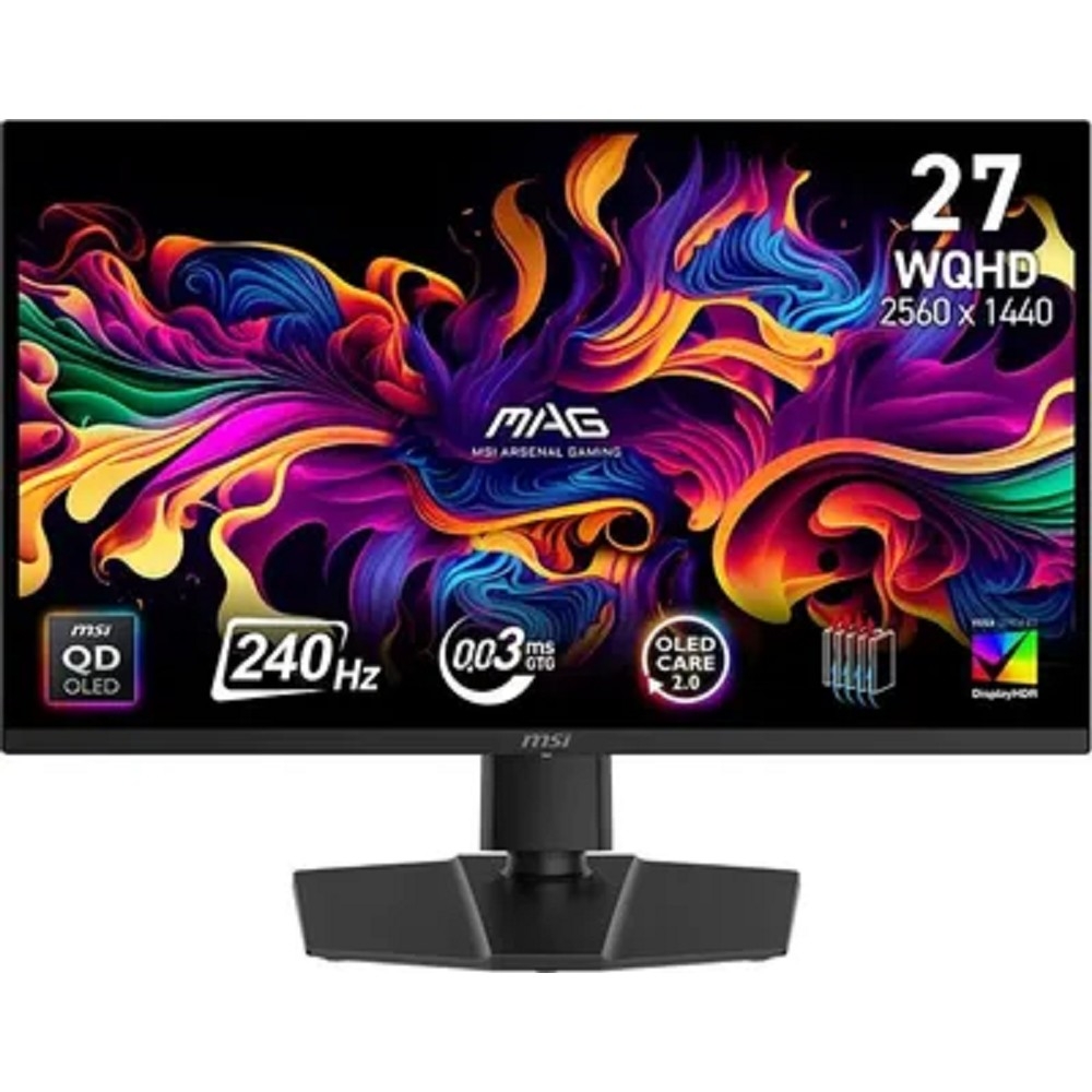 MSI MAG 26.5" 271QP QD-OLED X24 черный QD OLED 2650x1440 240Hz 16:9 матовая HAS Pivot 240cd 178/178 HDMI