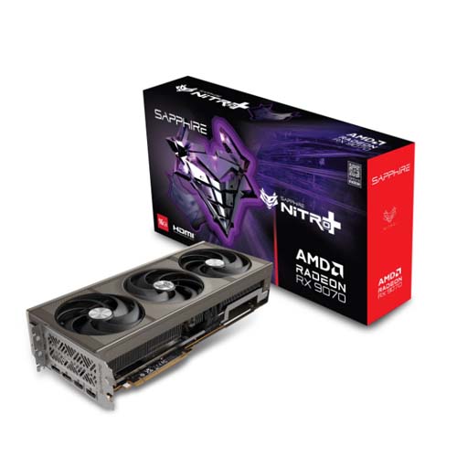Видеокарта Sapphire RX9070 NITRO OC 16GB  256bit 2xDP 2xHDM3FAN RTL