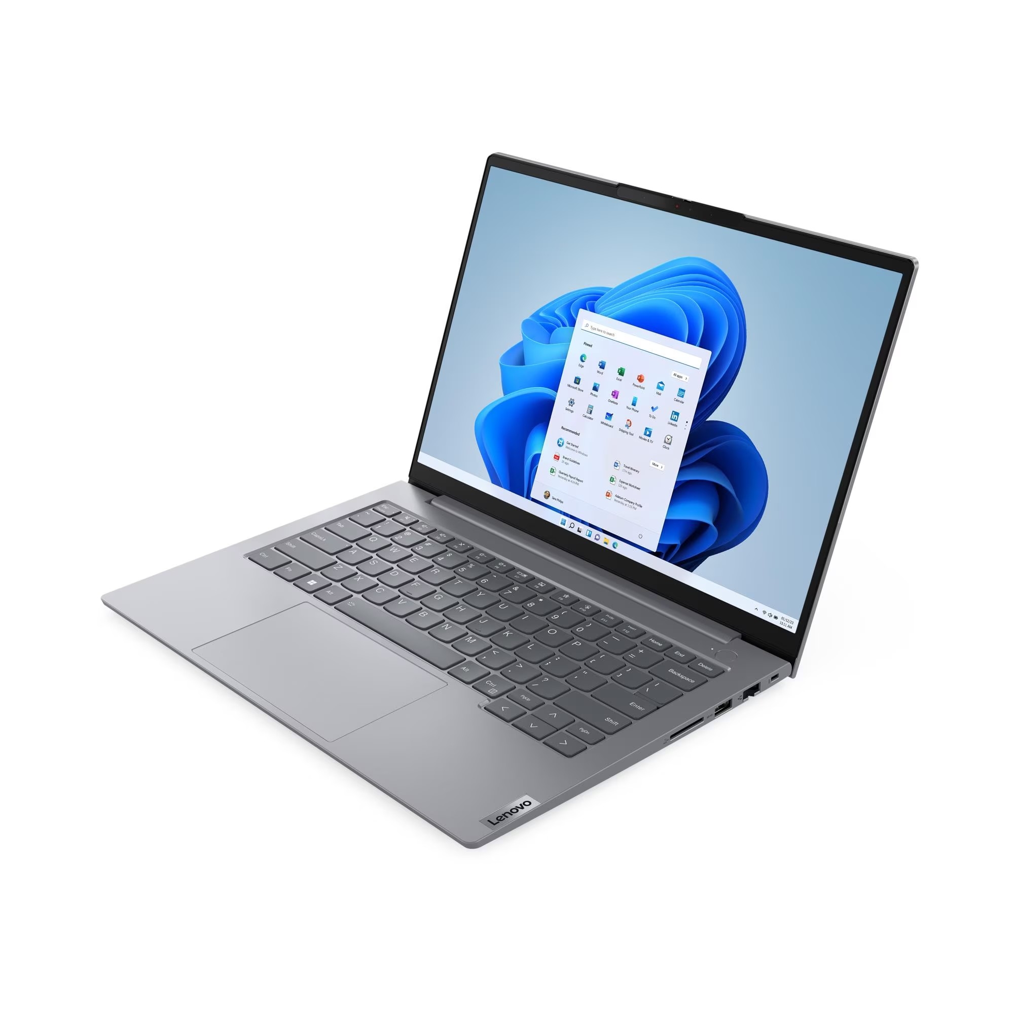 Lenovo ThinkBook 14 G6 IRL 21KG00TXUE (КЛАВ.РУС.ГРАВ.) Arctic Grey 14" WUXGA i5-13420H/8GB/512GB SSD/DOS/no_Backlit/AL-bottom
