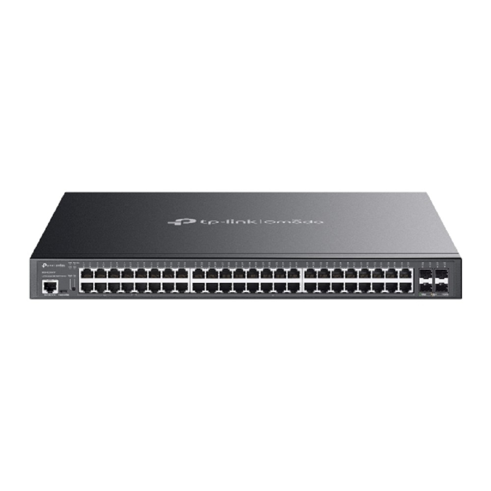 TP-Link SG3452XMPP Omada 48-портовый гигабитный управляемый РоЕ-коммутатор уровня L2+ (40 портов PoE+ и 8 портов PoE++) с 4 SFP+ слотами 10G