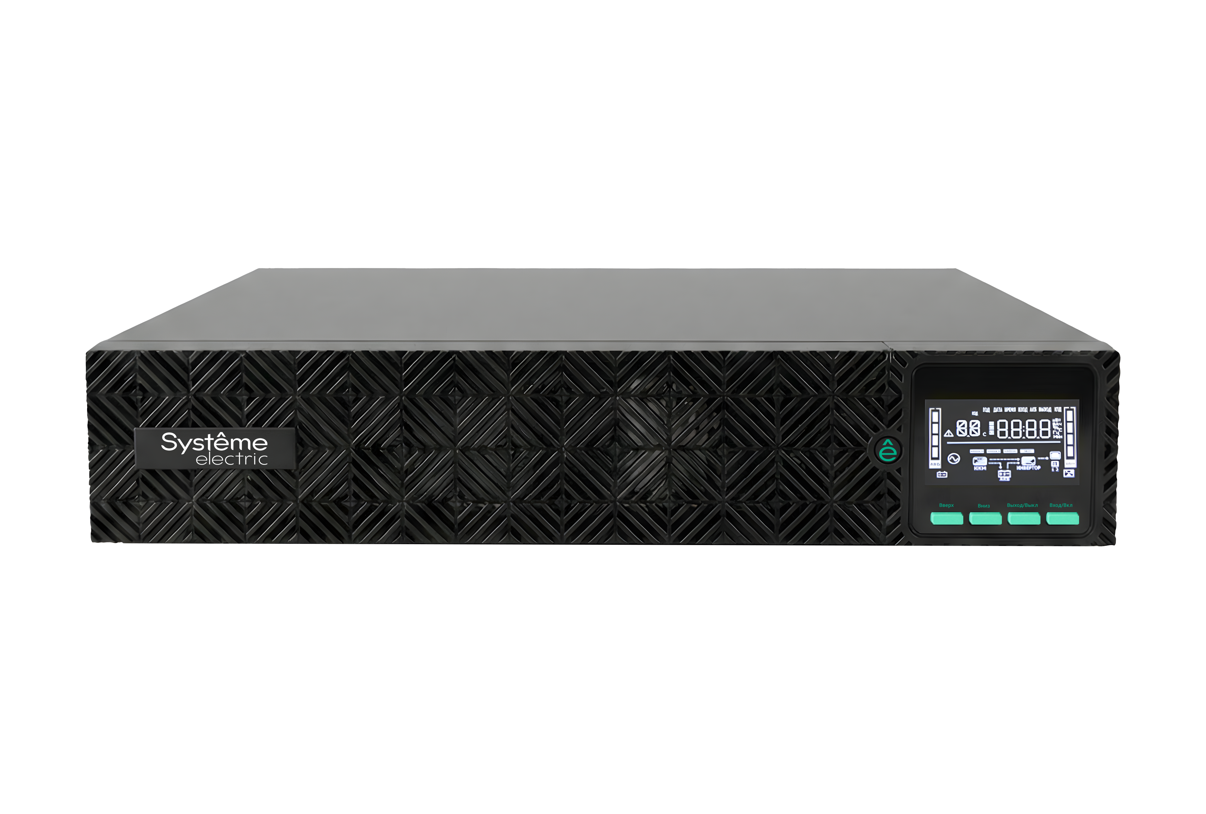 Systeme Electric Smart-Save Online SRV 10000 ВA, 10000 Вт, 230 В, 1:1, 2U 2U, конвертируемый форм-фактор, 16 шт. АКБ, 12В 9Ач, клеммы, размеры 440x600x174 мм