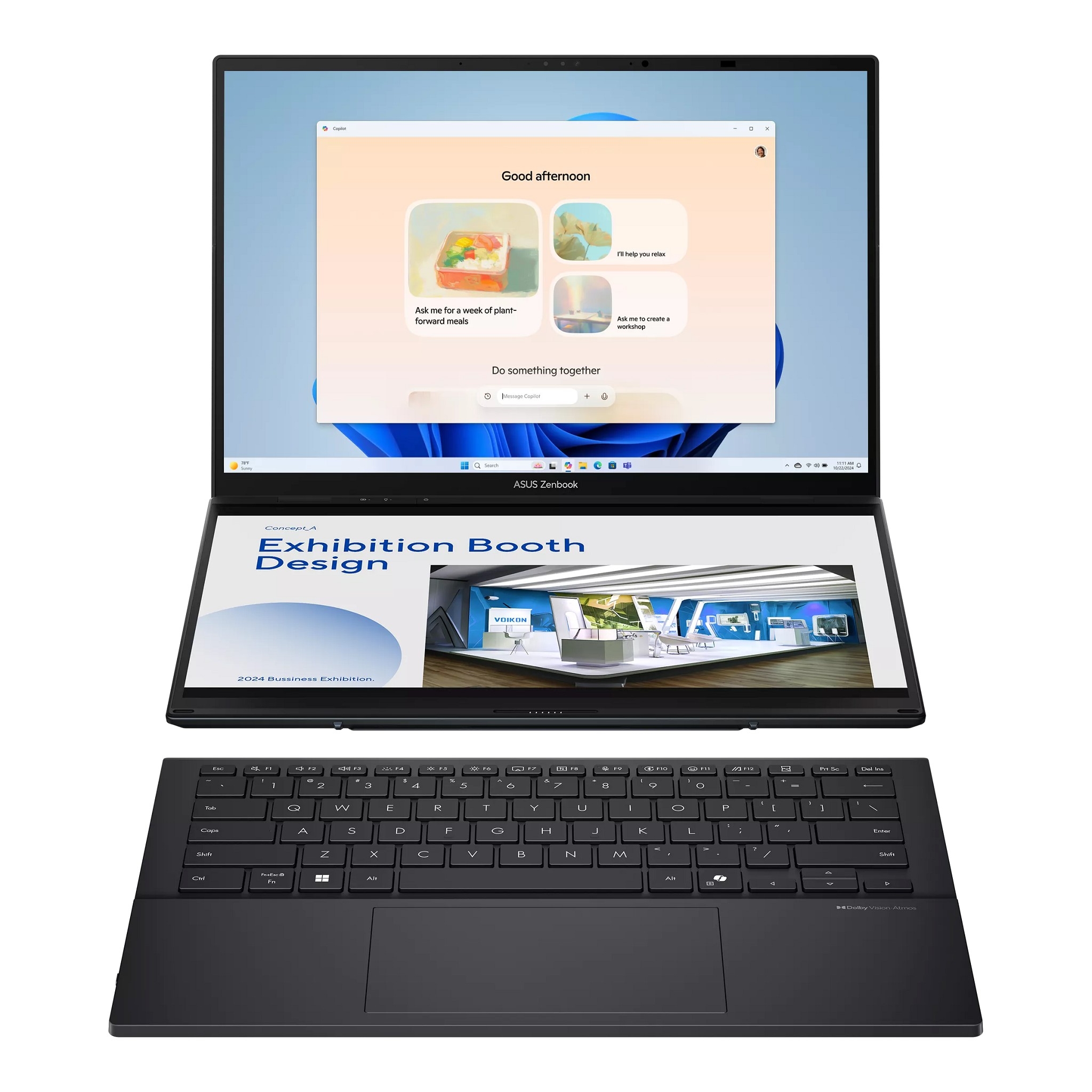 ASUS Zenbook Duo UX8406CA-QL345X  90NB14X1-M00M30 Inkwell Gray 14" FHD OLED Ultra 7 255H/32GB 1TB/Intel Arc Graphics/WIN11 PRO/Stylus+Sleeve