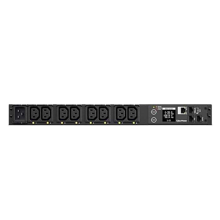 CyberPower PDU41005 (PDU20SWHVIEC8FNET) PDU 1U type 16Amp, SNMP, plug IEC 320 C20 (8x C13)