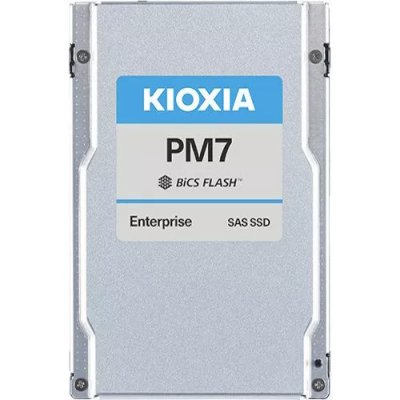Серверный твердотельный накопитель/ KIOXIA SSD PM7-R, 15360GB, 2.5" 15mm, SAS 24G, TLC, R/W 4200/4100 MB/s, IOPs 720K/160K, TBW 28032, DWPD 1 12 мес.