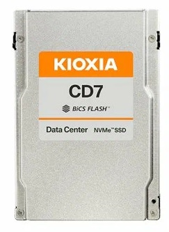 KCD71RUG7T68 Ssd диск KIOXIA Enterprise SSD 7680GB U.3 15mm (2.5" SFF) CD7-R, NVMe 1.4/PCIe 4.0 1x4, R6450/W5600MB/s, IOPS(R4K) 1100K/180K, MTTF 2,5M, 1DWPD/5Y (Read Intensive), TLC BiCS Flash™
