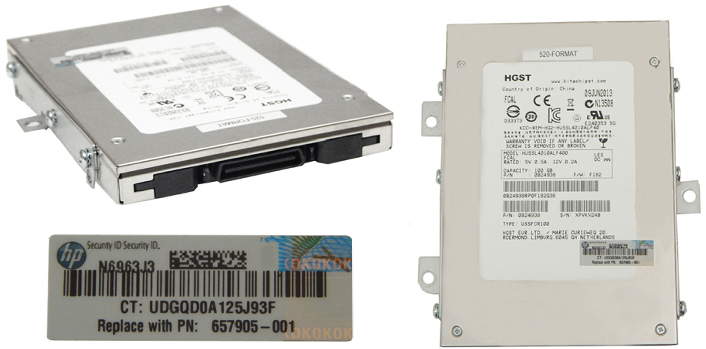 SSD-диск HP 100GB SFF 3PAR 657905-001