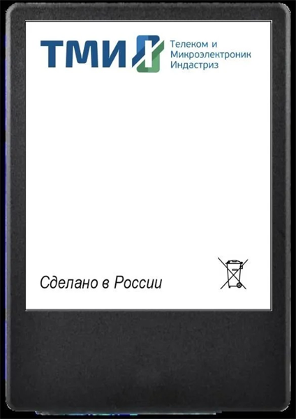 ЦРМП.467512.001-02 SSD диск ТМИ SSD 2.5" 1ТБ SATA3 6Gbps, 3D TLC, до R560/W510, IOPS (random 4K) до R66K/W73K, 2521,01 TBW, 3,45 DWPD 2y wty МПТ