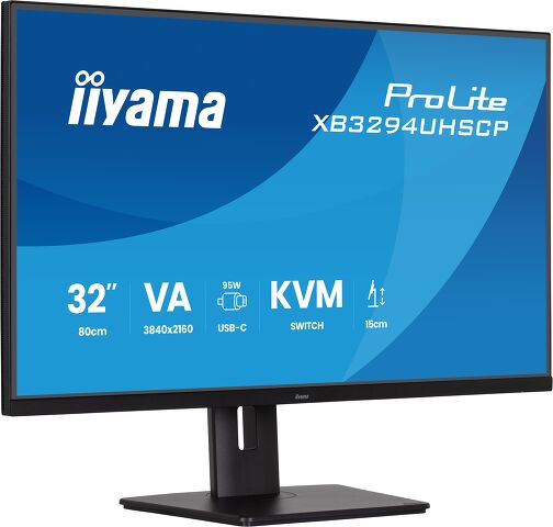 Монитор Iiyama 32" ProLite XB3294UHSCP-B1 черный VA LED 2ms 21:9 HDMM/M матовая HAS Piv 3000:1 400cd 178гр/178гр 3440x2160 75Hz DP 4K USB 9.7кг