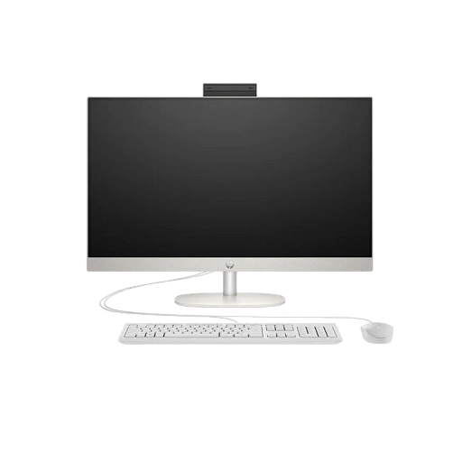 Моноблок HP 27-CR1002 27"FHD/ Ultra 7 155U/ 16Gb/512Gb SSD /Intel/SHELL WHITE/DOS Eng kbd, mouse