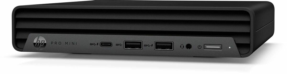 Неттоп HP ProDesk 400 G9 Mini i5 13500T 1.6 8Gb SSD512Gb UHDG 770 Dos GbitEth WiFi BT 90W kbNORUS мышь клавиатура черный C1UE5AT
