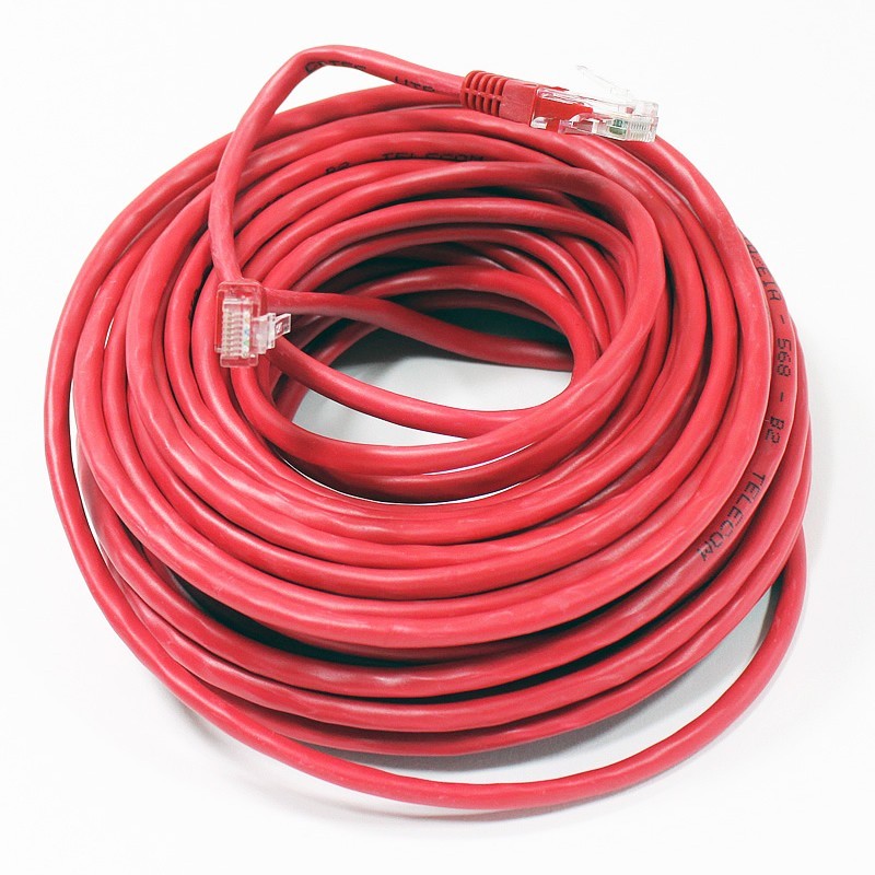 Купить интернет кабель 15 метров. Патч корд 15м. Na102-y-15m. Патч корд красный. Силтор-м" (красный).