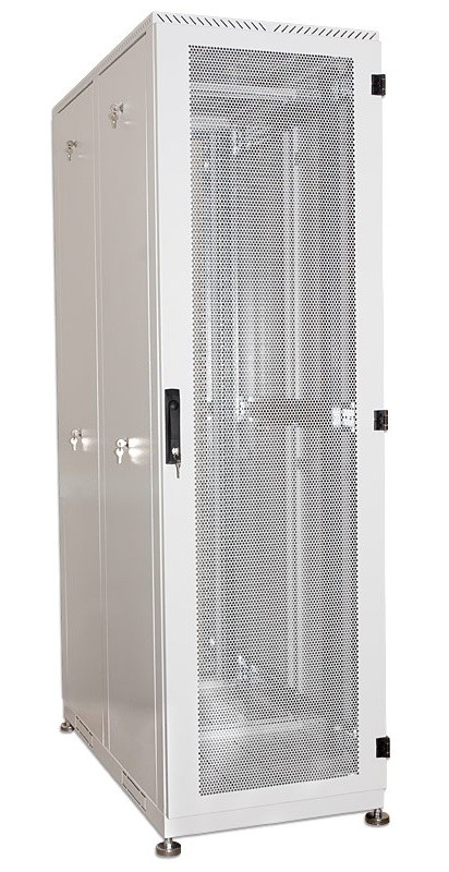 ШТК-С-45.6.10-44АА Шкаф серверный напольный 45U (600x1000) дверь перфорированная 2 шт. (3 места), [ ШТК-С-45.6.10-44АА ]