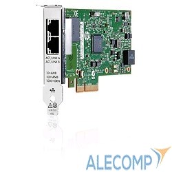 652497-B21 HPE Ethernet Adapter, 361T, Intel, 2x1Gb, PCIe(2.0), for DL165/580/980G7 & Gen8/Gen9-servers 652497-B21