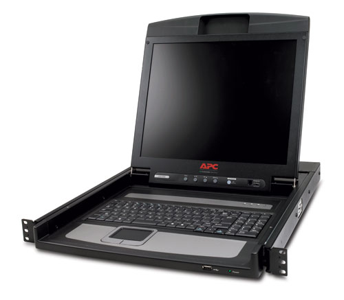 AP5717R APC 17" Rack LCD Console rack-mountable 1U keyboard, mouse, optional integrated KVM Switch - Russian