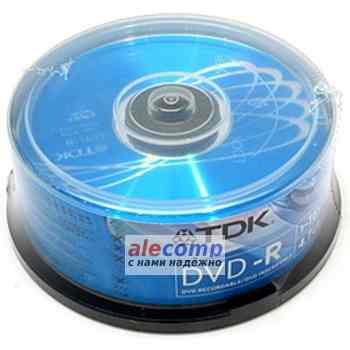 Купить DVD+R TDK 4.7Gb 16x,  25 шт., CakeBox (T19443)