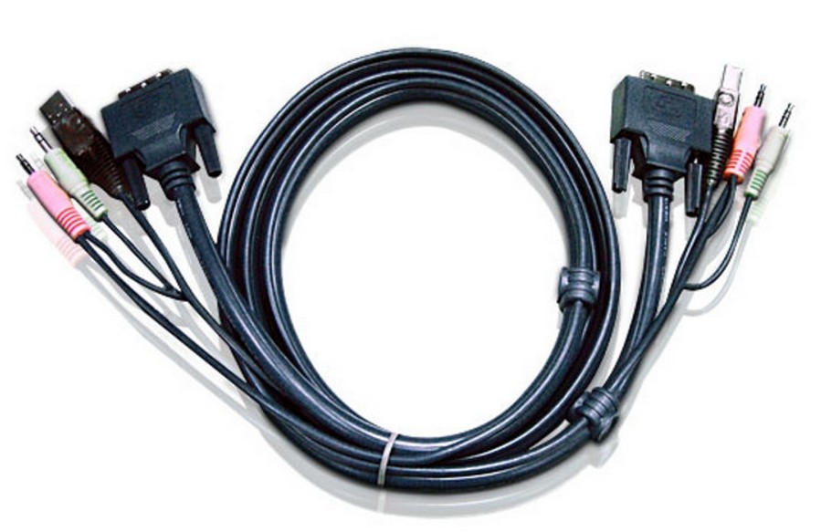 2L-7D02U ATEN CABLE DVI/USBA/SP.MC-DVI/USB B; 1.8M*2L-7D02U